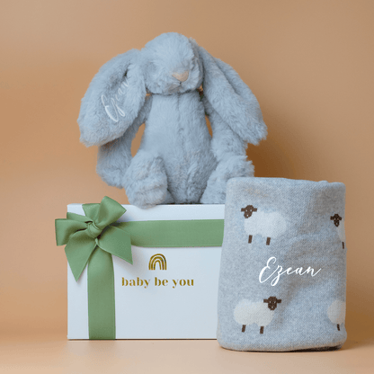 Bedtime Cuddles Baby Gift Set in Cloud