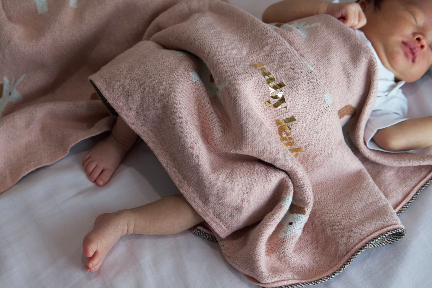 Personalised Baby Blanket in Blush Unicorn Magic